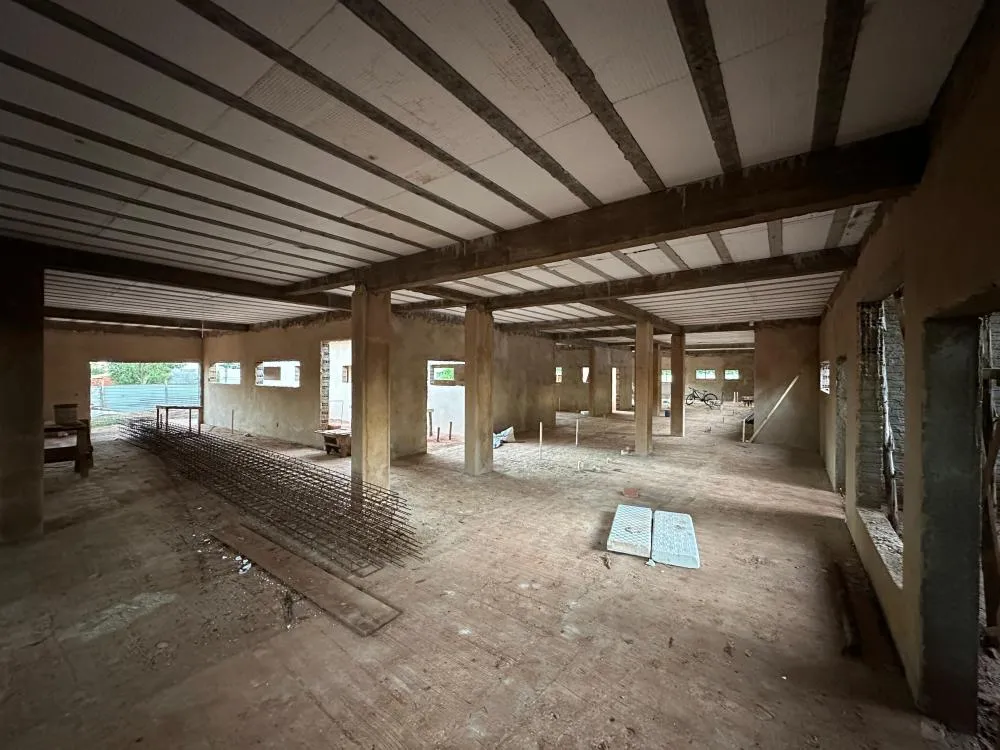 Nova Alvorada do Sul: obra da nova Unidade de Saúde do Maria de Lourdes avança e estrutura começa a ganhar forma